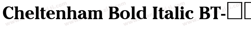 Cheltenham Bold Italic BT字体转换